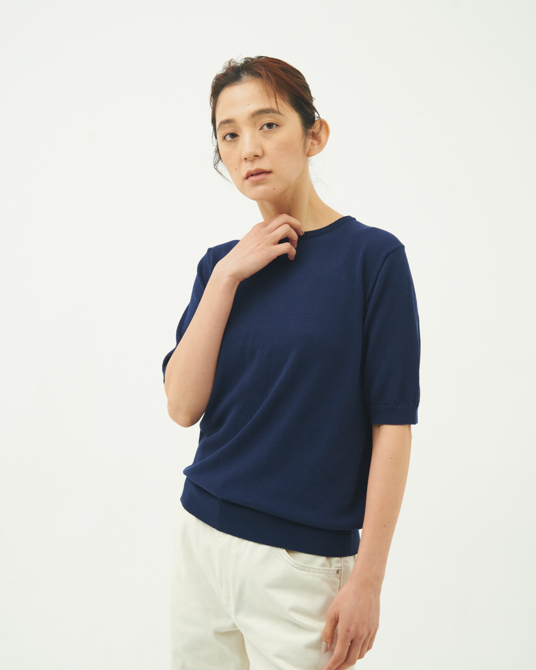 WOMEN】ICE COTTON CREW NECK