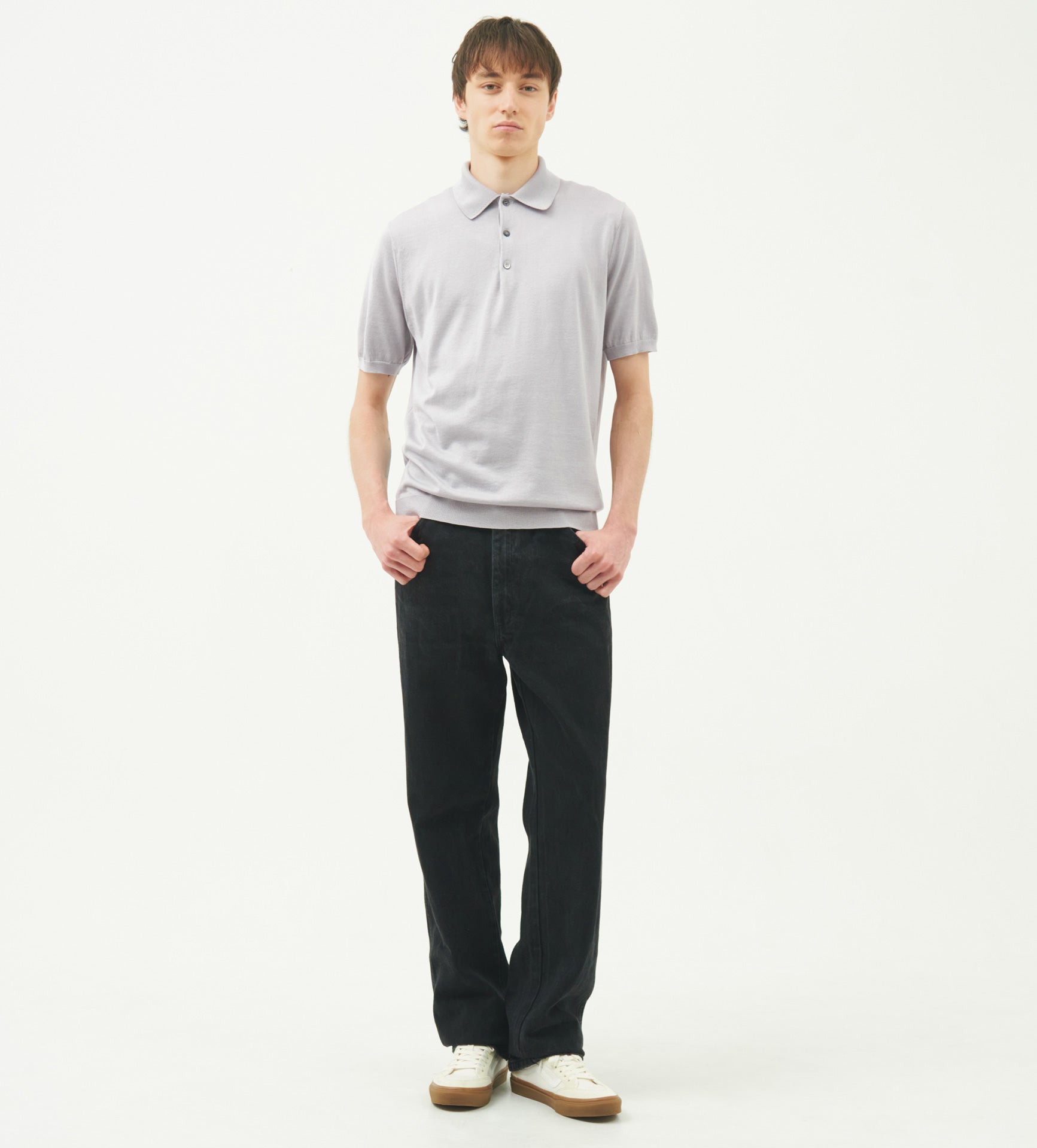 【NEW】SEA ISLAND COTTON POLONECK