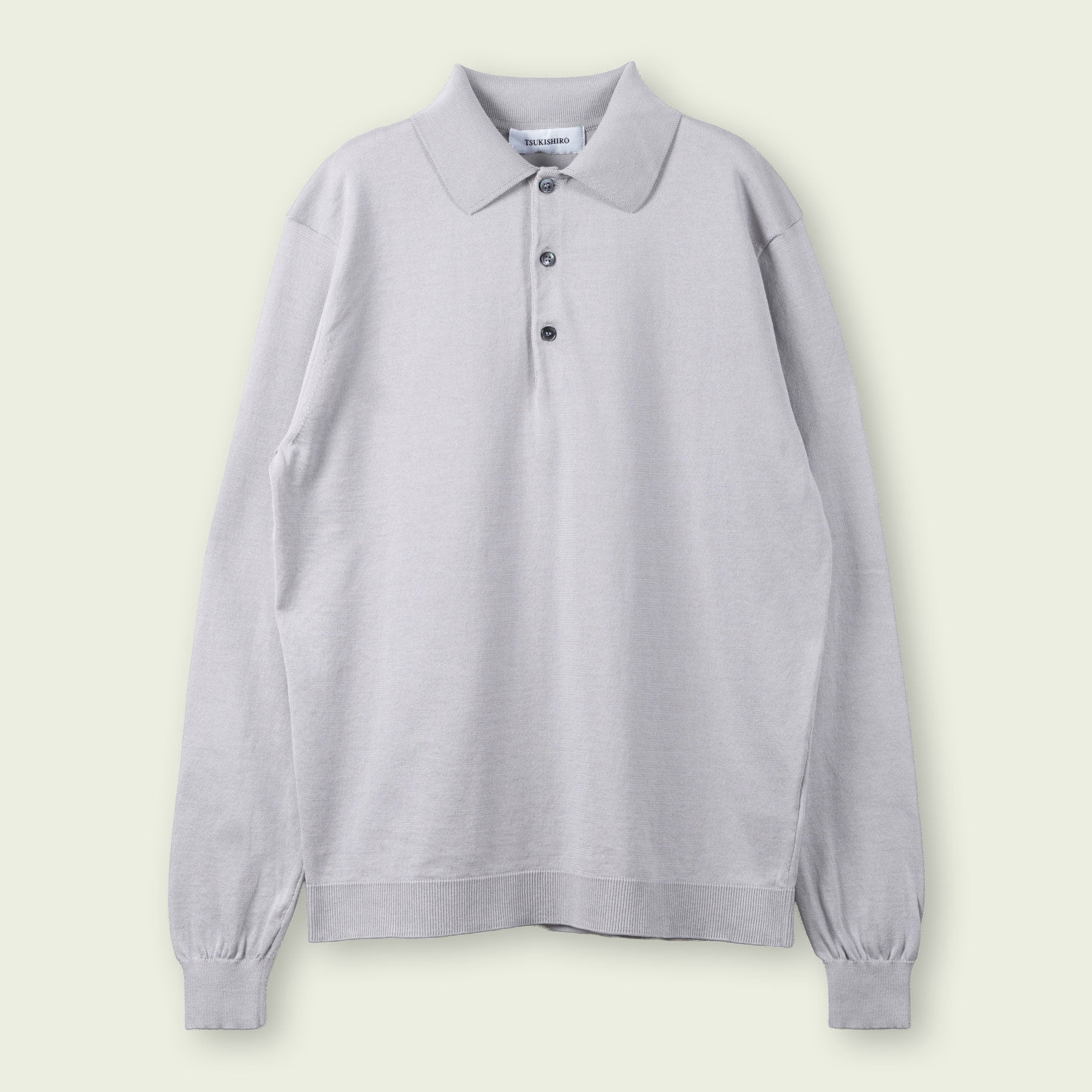 SEA ISLAND COTTON POLONECK LONG SLEEVE