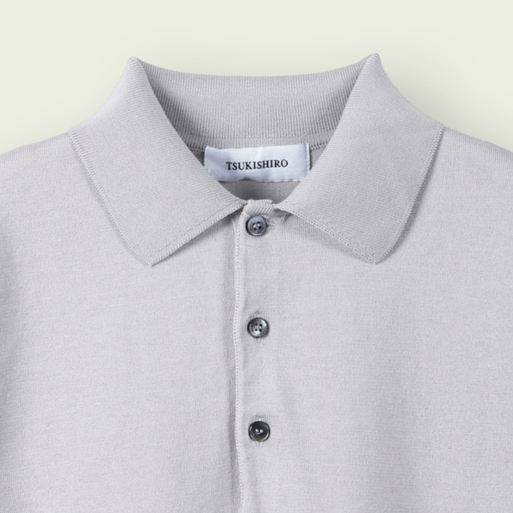 SEA ISLAND COTTON POLONECK LONG SLEEVE