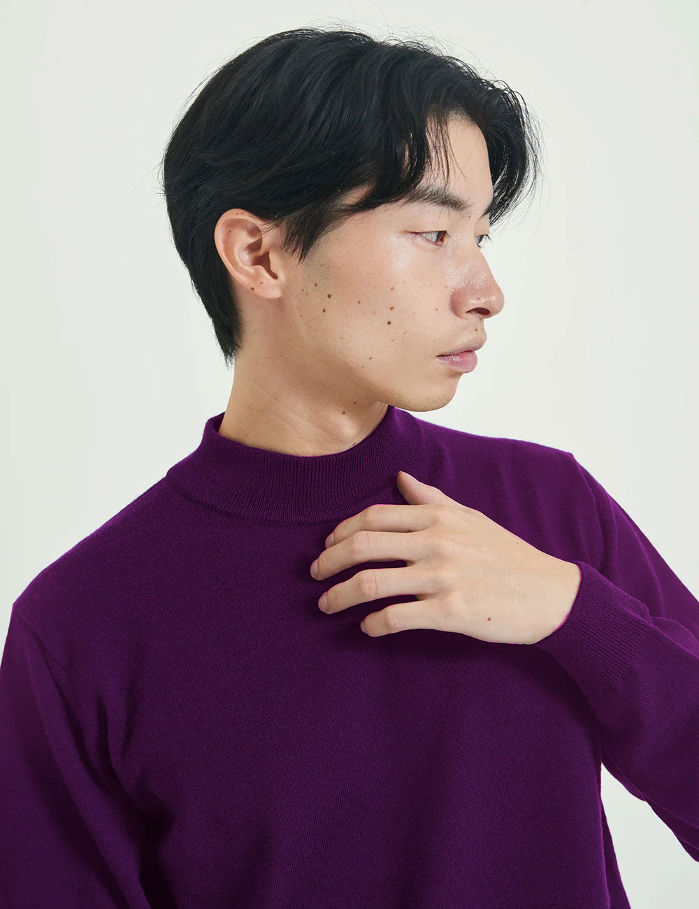 【限定カラー】12G Lightweight Merino Wool Mockneck