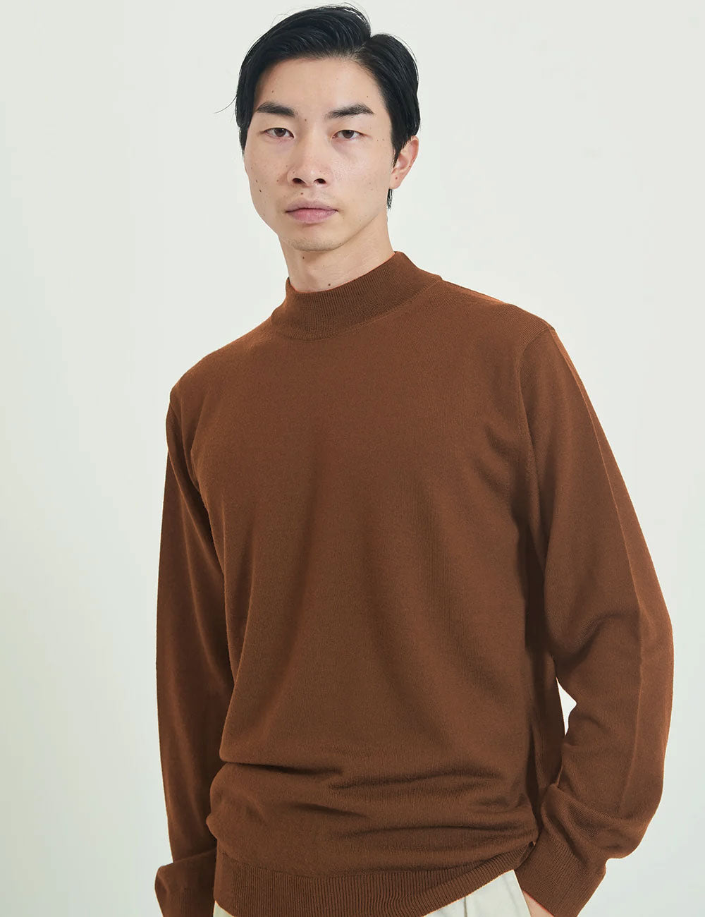 【限定カラー】12G Lightweight Merino Wool Mockneck