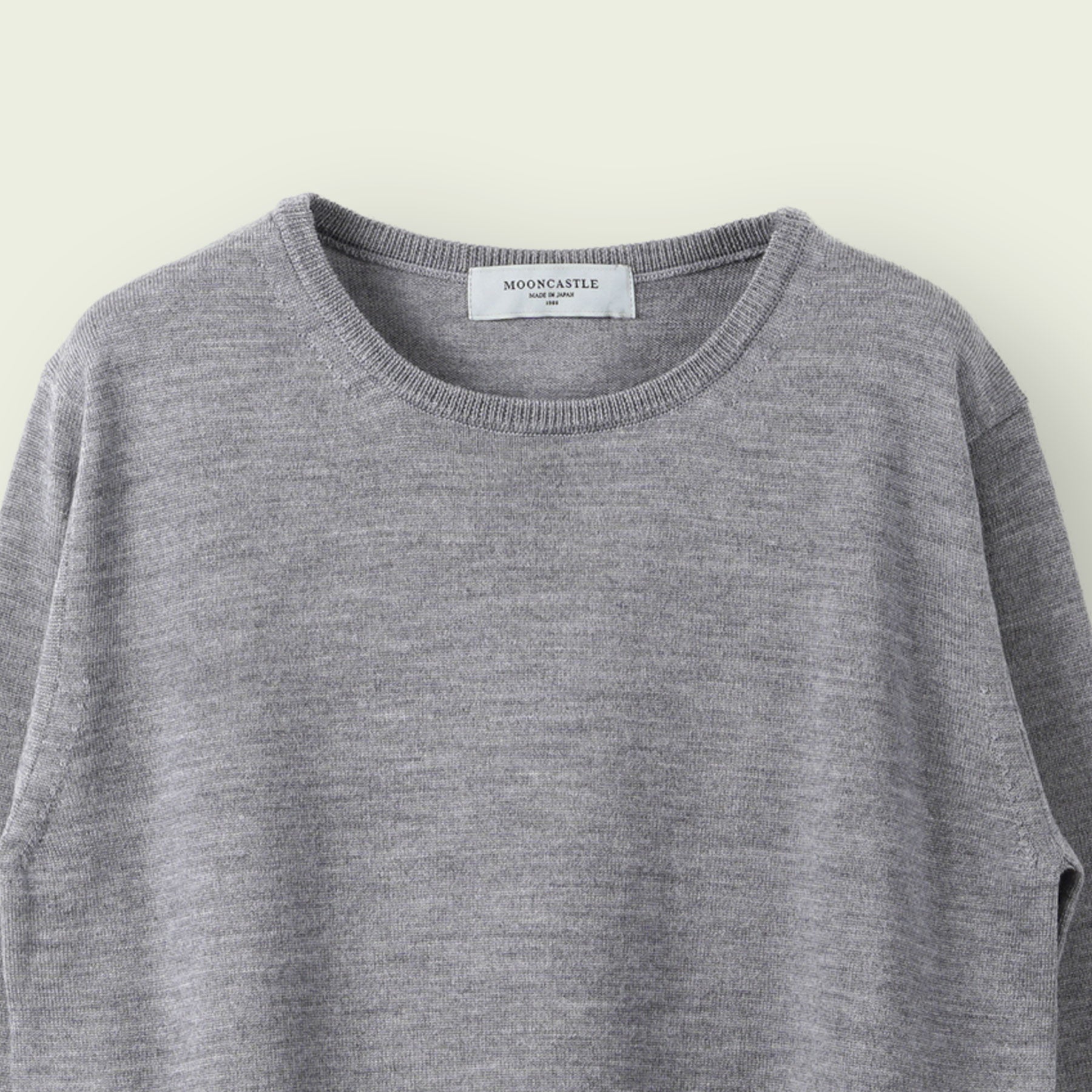 【WOMEN】12G Lightweight Merino Wool Crewneck