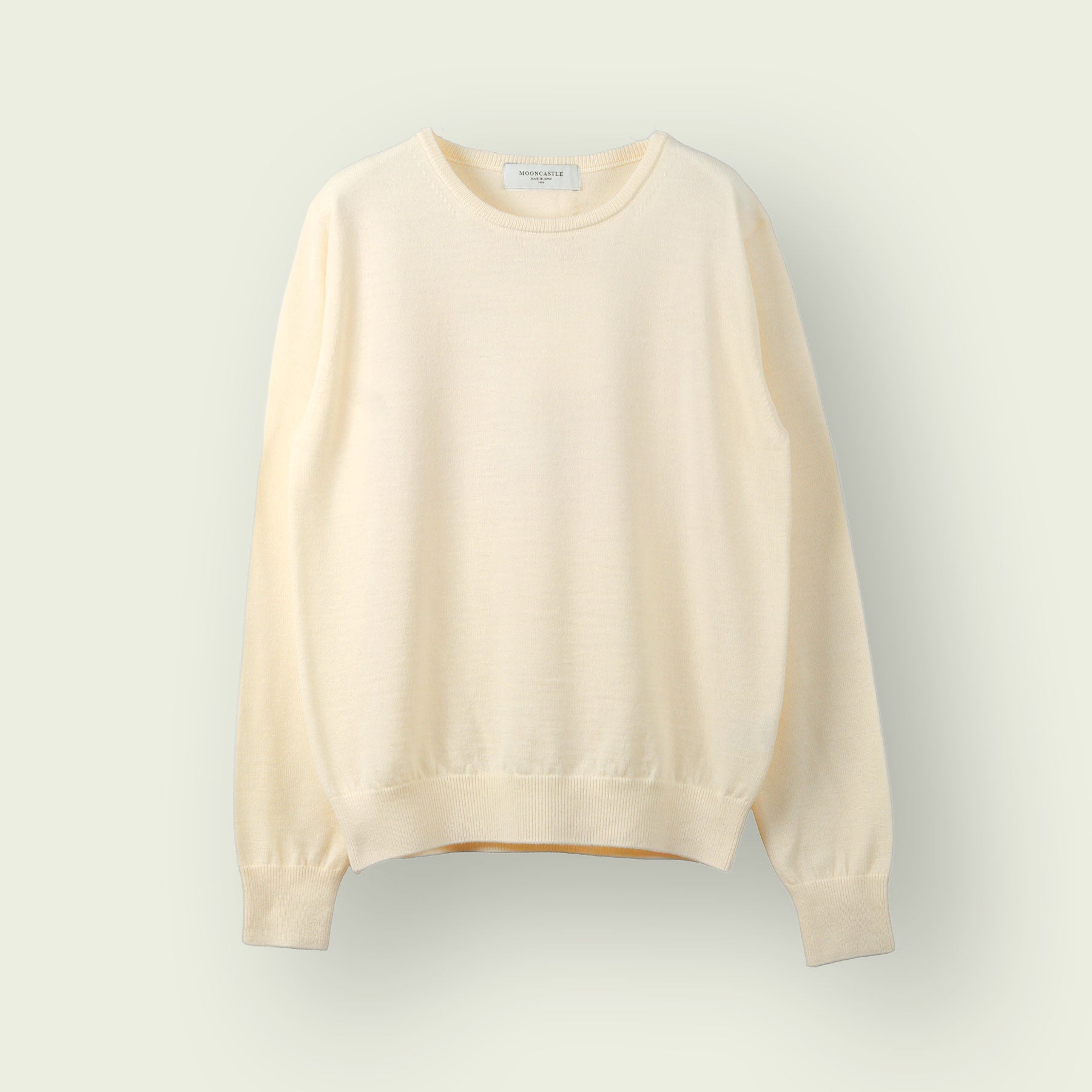 【WOMEN】12G Lightweight Merino Wool Crewneck