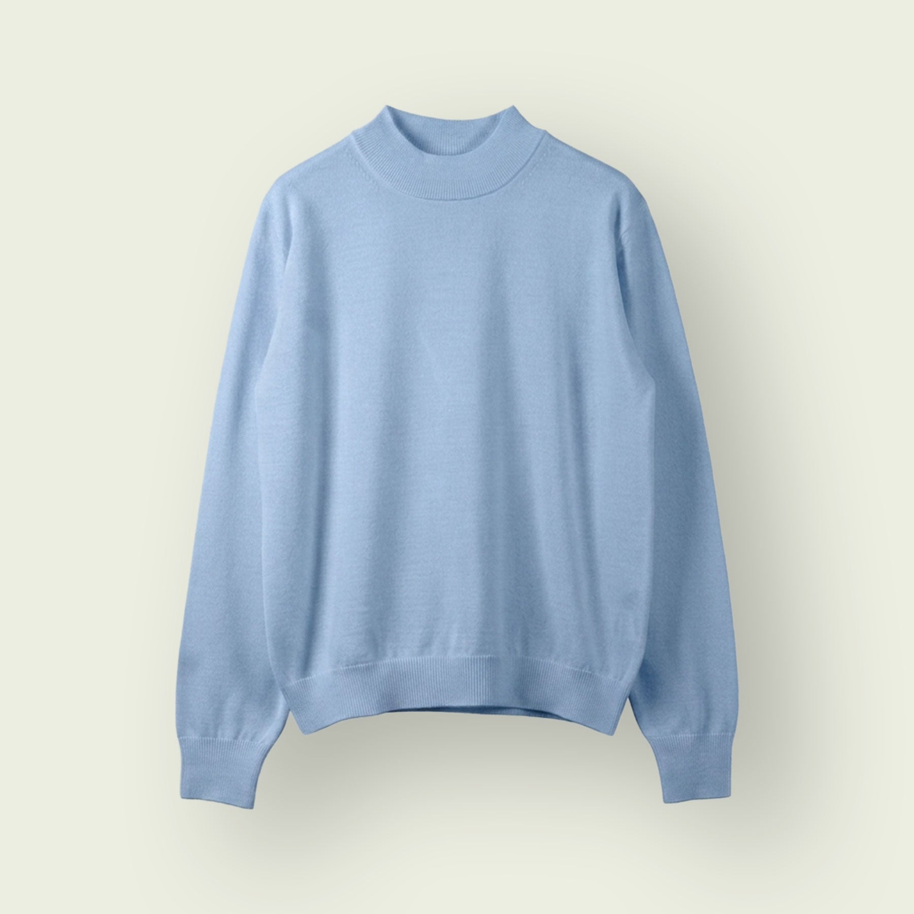 【WOMEN】12G Lightweight Merino Wool Mockneck