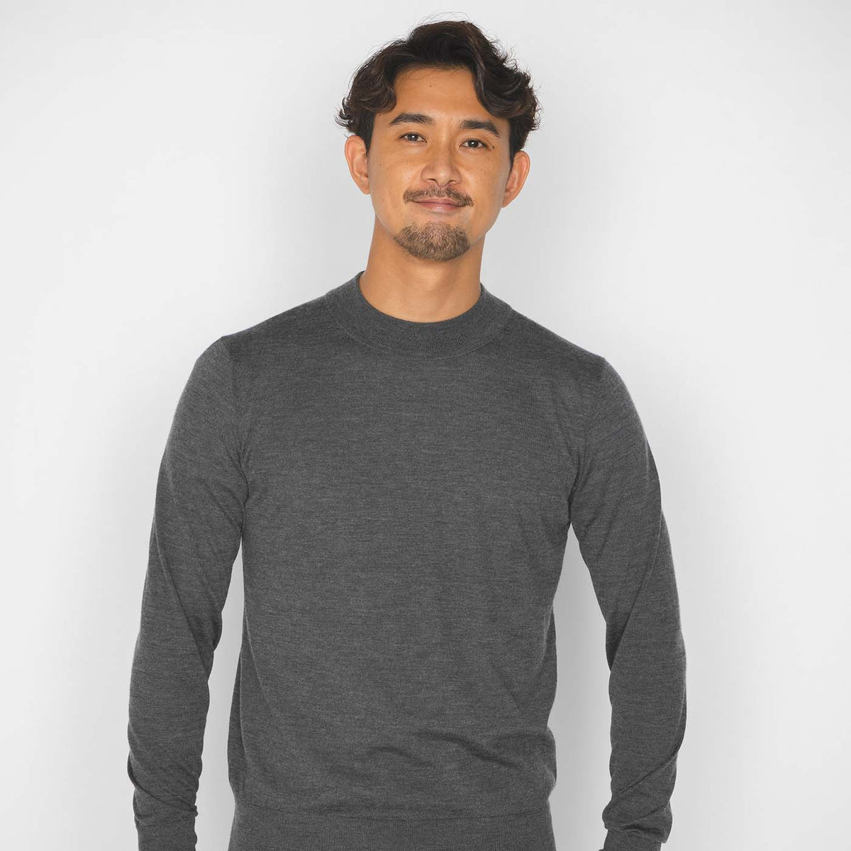 18G Silk Cashmere Mockneck