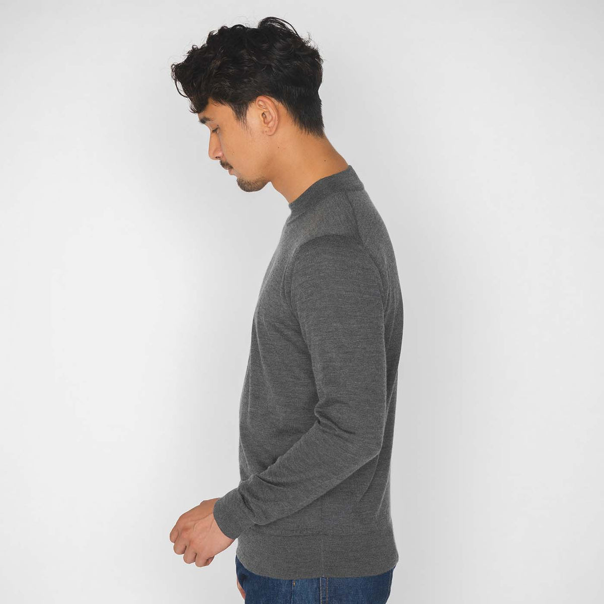 18G Silk Cashmere Mockneck