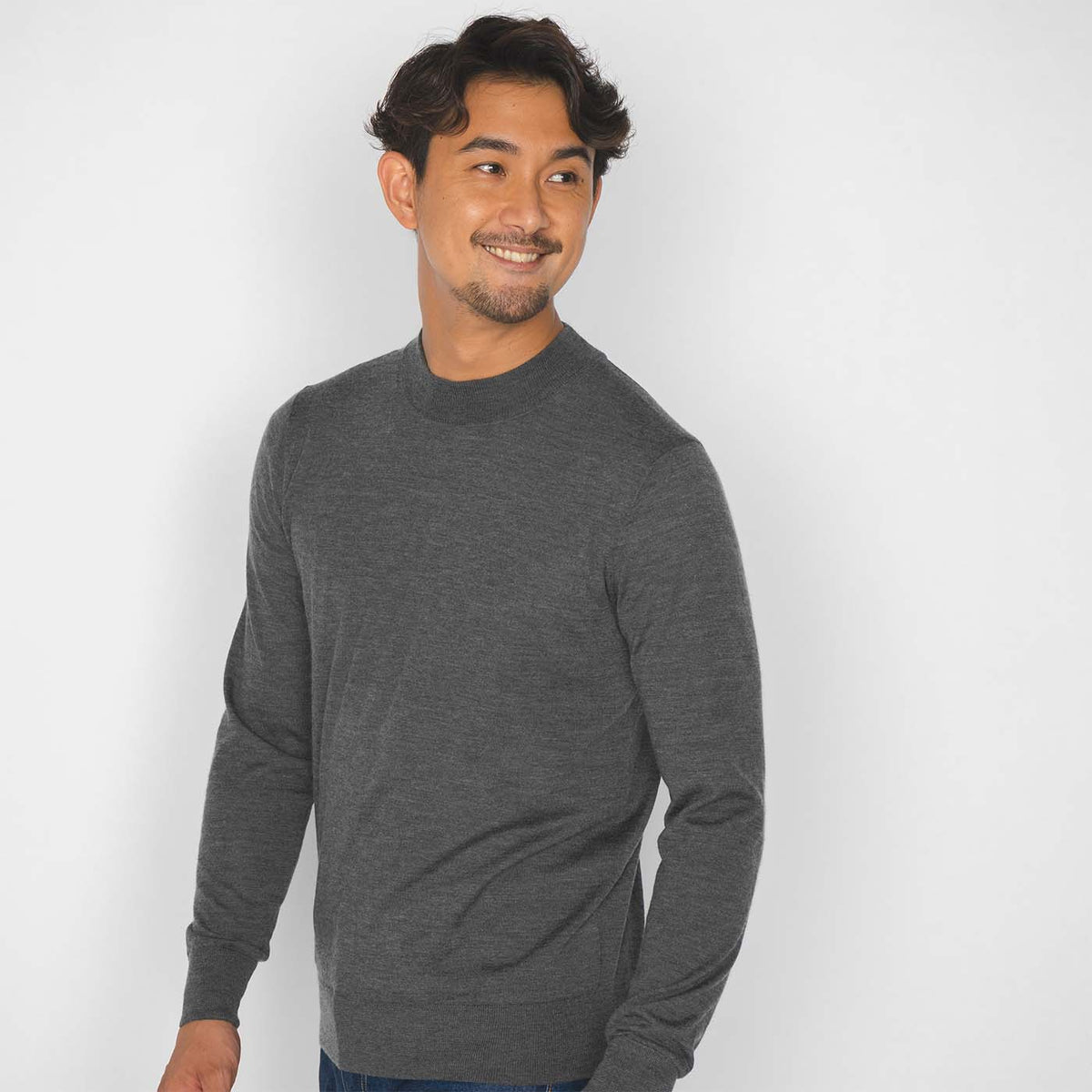 18G Silk Cashmere Mockneck